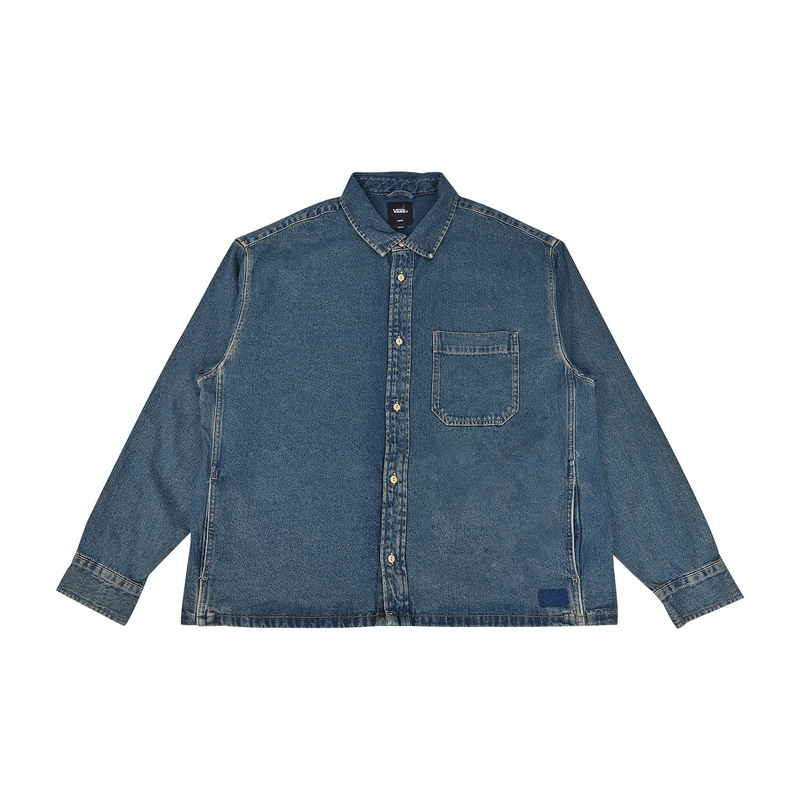 Vans New Autumn Casual Classic Denim Jacket Couple Style Long-Sleeved Shirt Vn000X93Ht8 Vans New Autumn Casual Classic Denim Jacket Couple Style Long-Sleeved Shirt Vn000X93Ht8