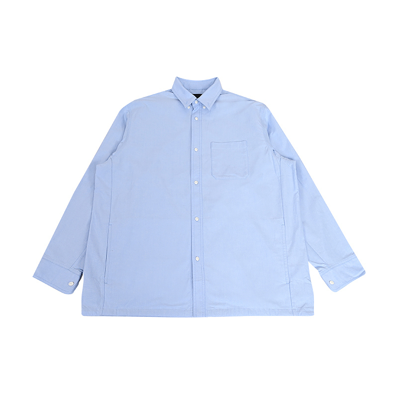 Vans New Men's Long-Sleeved Shirt with Lapel, Loose and Versatile, Solid Color Trendy Top Vn000P04F22