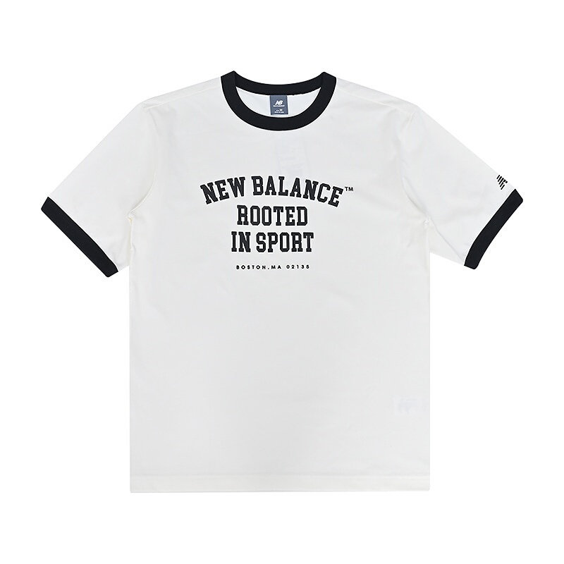 New Balance Nb New Men's Casual Short-Sleeved Comfortable and Versatile Sports Round Neck T-Shirt Mt61I403
