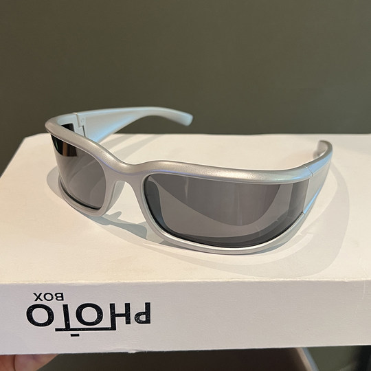 2025 New Style Headband Sunglasses for Women, Futuristic Tech-Sense Y2K American High Cranial Headband Sunglasses with Uv Protection