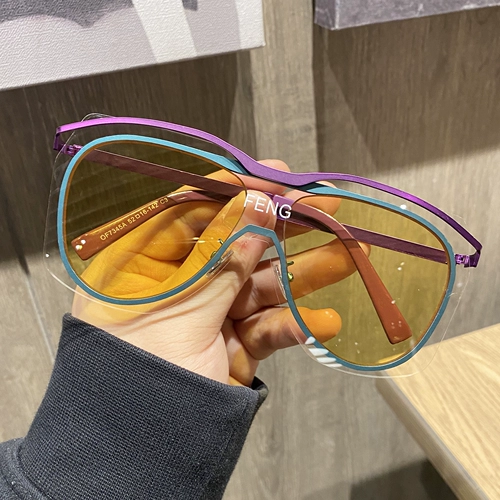 Большие ветрозащитные очки на солнечной энергии, в корейском стиле, популярно в интернете, по фигуре