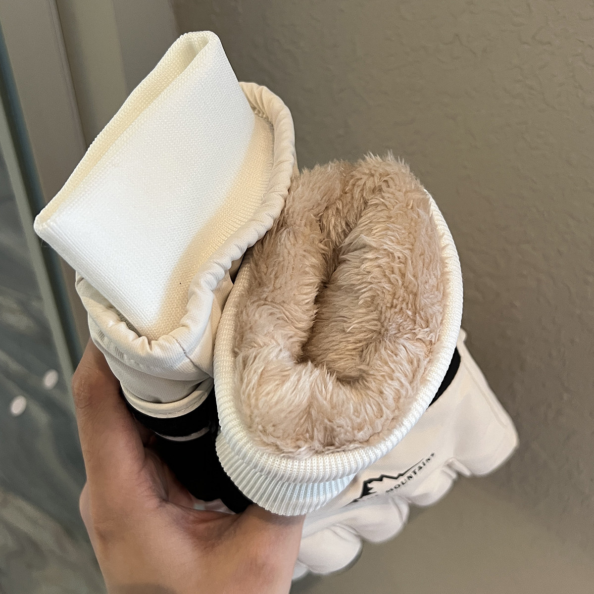 Men's Winter Ski Gloves, Warm, Fleece-Lined, Thickened, Windproof, Cold-Proof, Outdoor Cycling Motorcycle Gloves, Touchscreen-Compatible, Women's Gloves