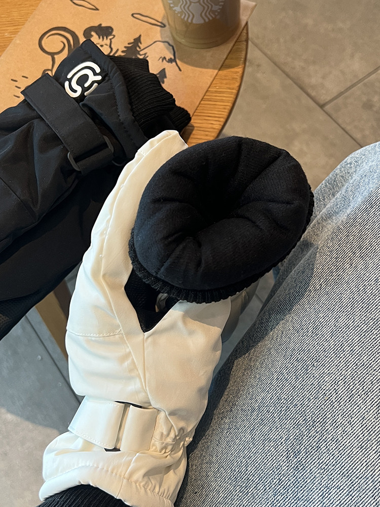 Ski Gloves for Winter, Unisex, Couple Style, Fleece-Lined, Warm, Cold-Resistant, Outdoor Cycling, Mountaineering, Non-Slip, Touchscreen-Compatible