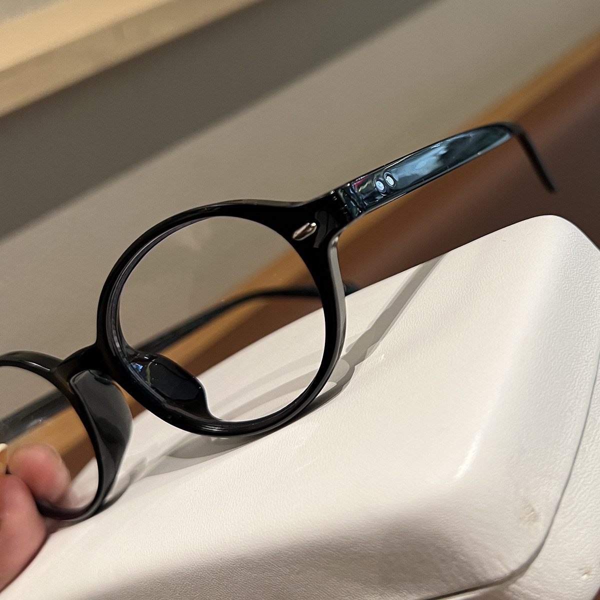 Retro Oval Nerd Glasses for Women, Versatile, High-End, Anti-Blue Light, Plain Glasses, No Makeup, Face-Slimming Glasses Frame