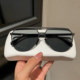 Pilot Sunglasses 2025 New Model Men's Large Frame Face-Slimming Sunglasses for Driving, Uv Protection Aviator Glasses