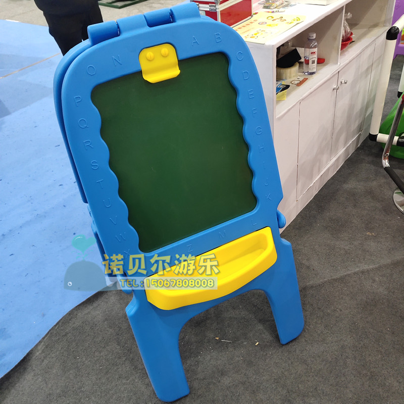 Preschool early school stand vertical graffiti board double-sided black and white board children super large toy paternity game frame