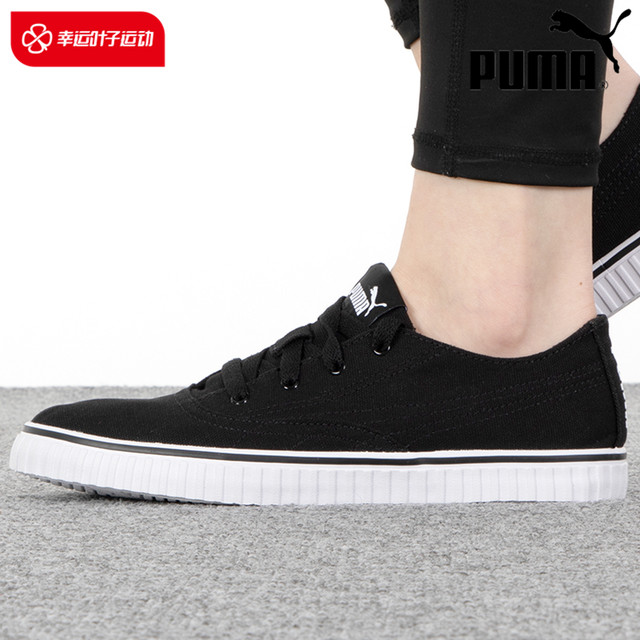 PUMA canvas shoes men's shoes women's shoes 2024 spring new sports shoes black sneakers casual shoes 383032