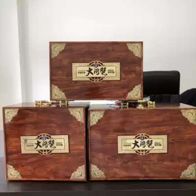 Hairy crab high-end packaging wooden box river crab gift box crab foam box Yangcheng Lake general type large wholesale