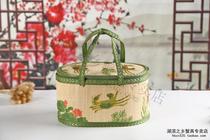 Special offer bamboo basket Yangcheng Lake river crab hand basket hairy crab crab basket hair crab bamboo basket gift box folding