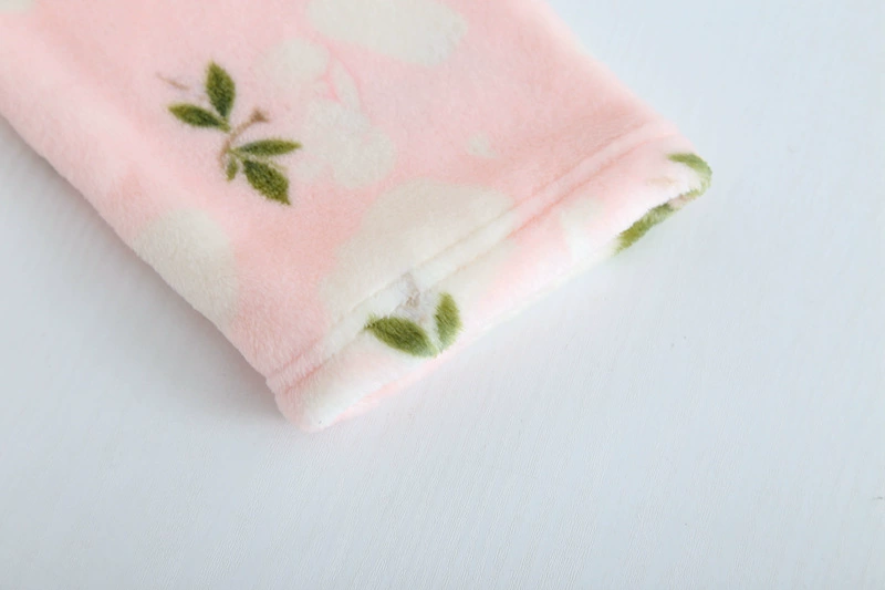 TTIITT / ba arborjama phụ nữ mùa thu và mùa đông mới phụ nữ dày flannel giản dị áo cà vạt lỏng lẻo đồ ngủ cặp