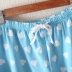 Giải phóng mặt bằng 40 bộ đồ ngủ nữ mùa xuân và mùa thu cotton in hình trái tim dài tay cổ chữ V dễ thương phục vụ nhà ngọt ngào