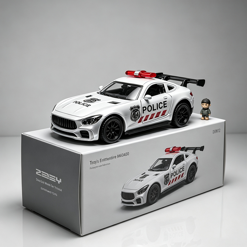 Special Deal on a Batch of Export Orders to the United States, Stock 1:36 Alloy Mercedes-Benz Amg Police Car Model Gtr