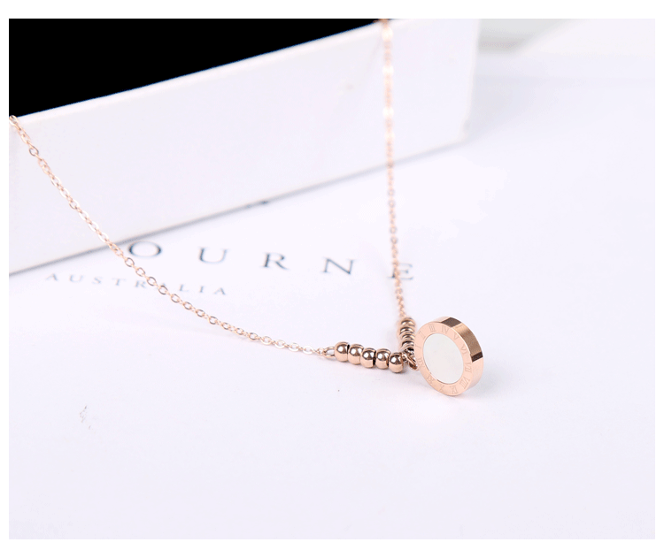 Phiên bản 2017 mới của Hàn Quốc của vàng hồng màu vàng chân nữ chuỗi đôi chuông đơn giản chân học sinh chuỗi titan lắc chân vàng pnj