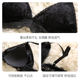 French underwear women without steel ring ultra-thin summer big breasts show small lace sexy bra flat chest triangle cup bra