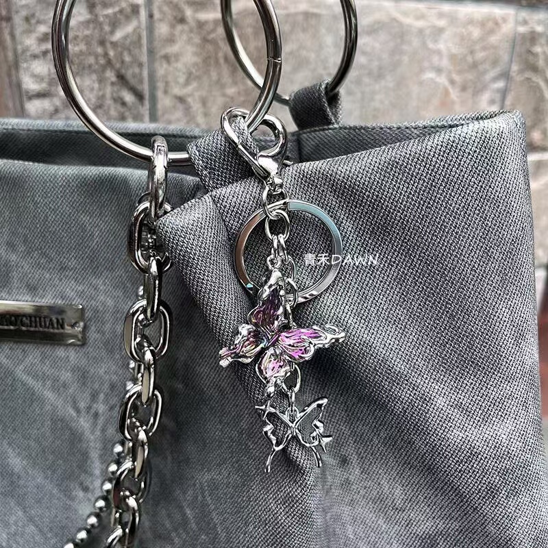 Original Ins-Style Sweet and Cool Butterfly Keychain for Girls, Niche Design with a High-End Feel, Y2K Bag Accessory Original Ins-Style Sweet and Cool Butterfly Keychain for Girls, Niche Design with a High-End Feel, Y2K Bag Accessory