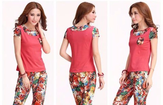 Phiên bản Hàn Quốc của bộ đồ thể thao tự trồng nữ mùa hè size lớn Áo thun thoáng khí tay ngắn cắt quần phù hợp với trang phục thể thao giản dị đồ bộ the thao nữ quần ngắn