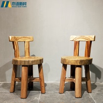 Log stool fragrant camphor wood round stool root carving weaver chair tea stool dining chair comb Makeup Stool Zen Chair Book Table And Chairs Office Chair