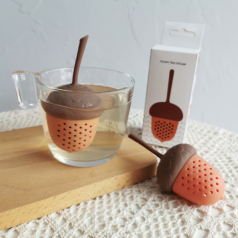 Creativity Cute Pine Nuts Styling Filter Tea Machine Silicone Tea Leaf Filter Floatable Tea Maker Tea Leaking Ball