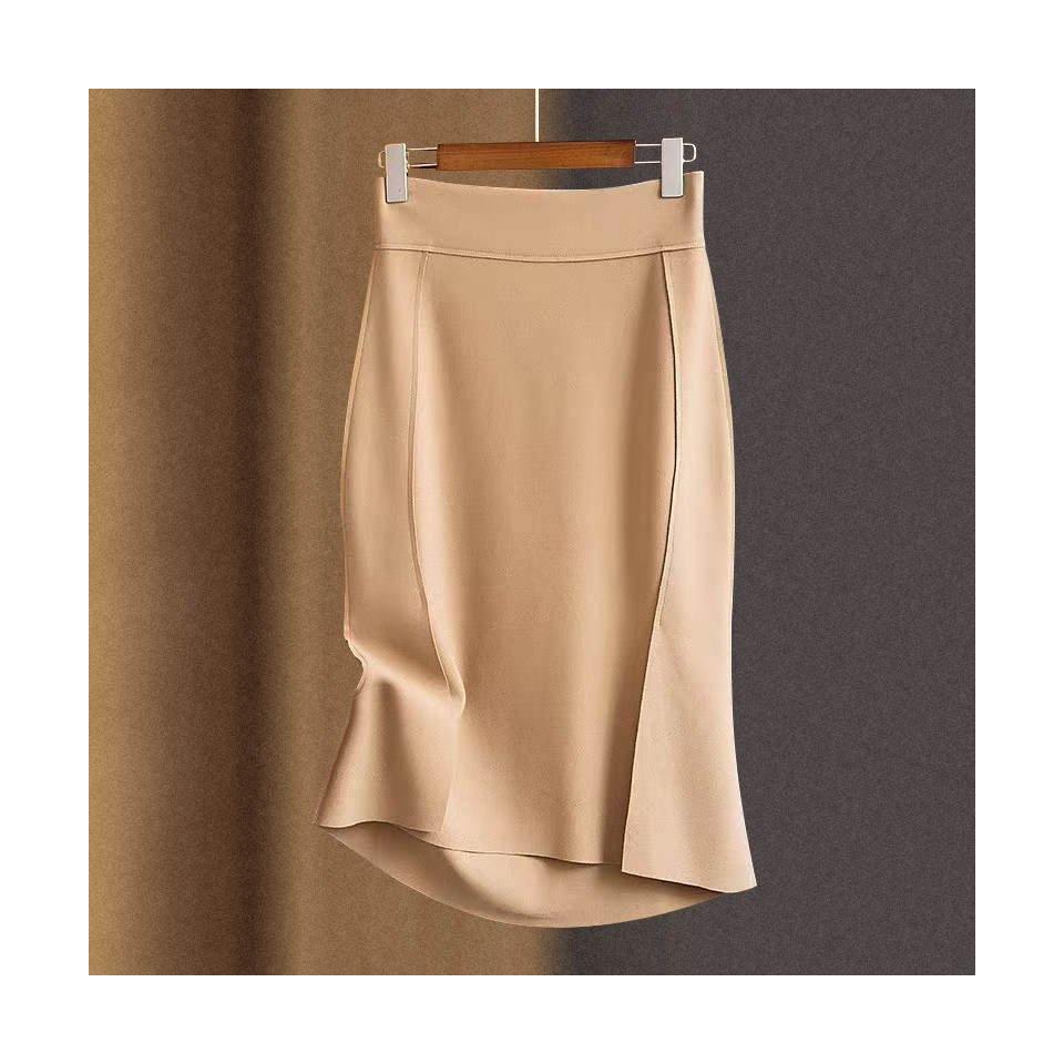 Workplace OL Woman Taste Half Body Dress Summer New High Waist Display Slim Wrap Hip Fish Tail Half Skirt Gentle Goddess Mid Length Skirt