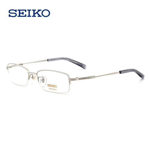 Seiko Precident Myopia Glasses Мужские половины -рамы чистых титановых деловых очков Ultra Light Metal рама HO1061