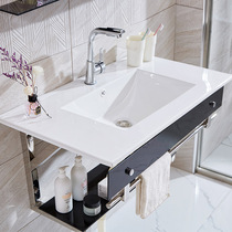 Wall-mounted wash basin ceramic basin modern basin embedded table small toilet children wash table to send mirror