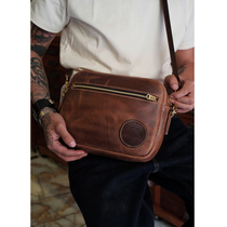 MOVE HORWEEN HORWEEN imported cowhide hand-made satchel chest bag Fanny pack Single room crossbody bag