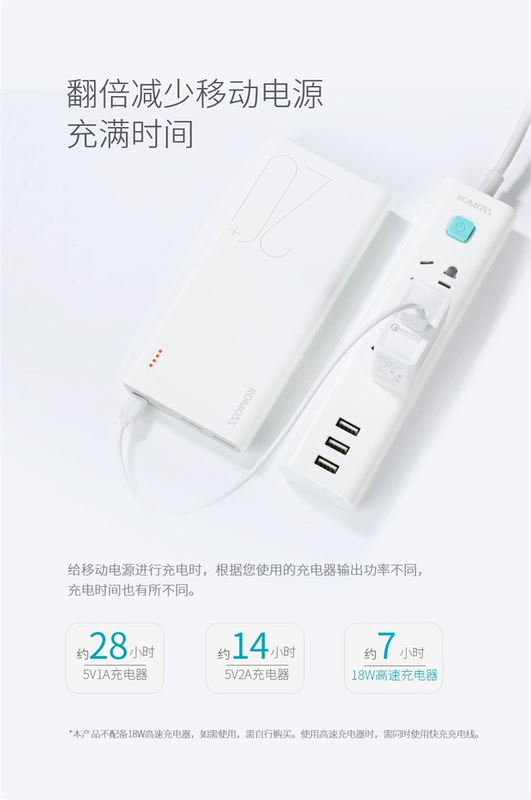 Roman Shi sạc kho báu 30.000 mAh sạc nhanh 20000sense8 + điện thoại di động mỏng táo kê sạc dự phòng xiaomi 20000mah