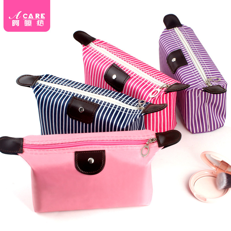 Dumpling-type cosmetic bag large-capacity storage bag portable small portable simple waterproof hand-held travel wash bag