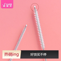 Straw brush A1P66-teapot brush tea cup mini spout straw brush kettle hard bristled small gap kitchen