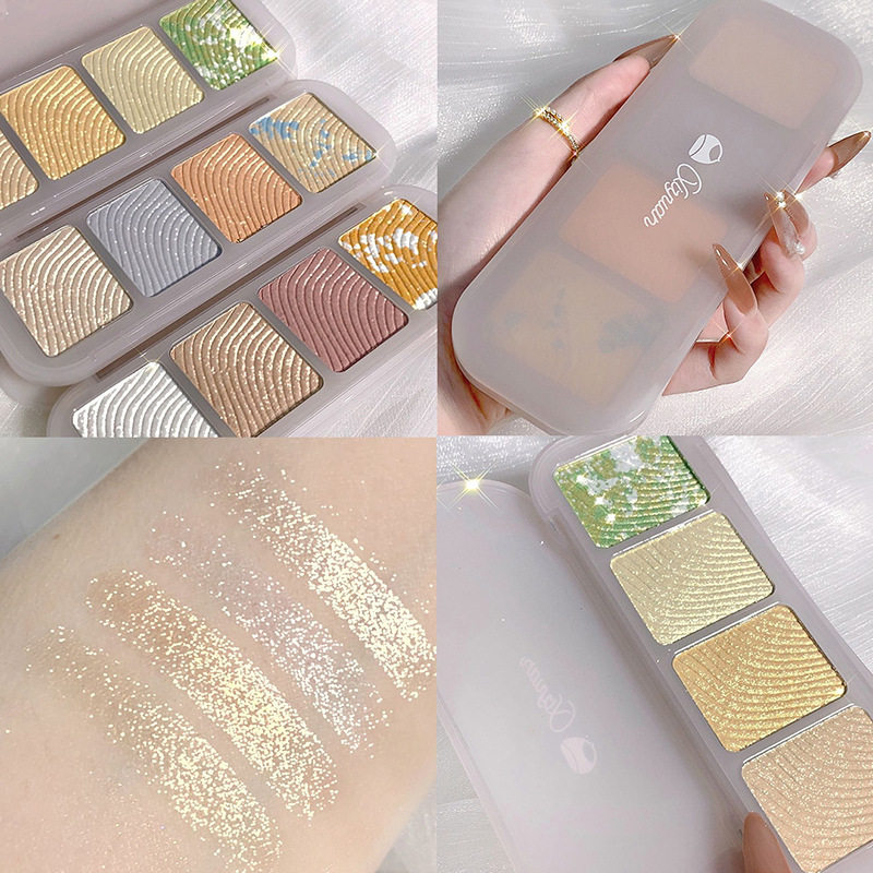 Li Jiaqi recommends chestnut high-gloss powder cake pearly fine flash face brightening shadow nose shadow repairing eye shadow one plate
