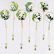 Panda Museum Wenchuang Gifts Metal Bookmarks Tassel Hollow Chinese Style Chengdu Wenchuang Gifts for Friends