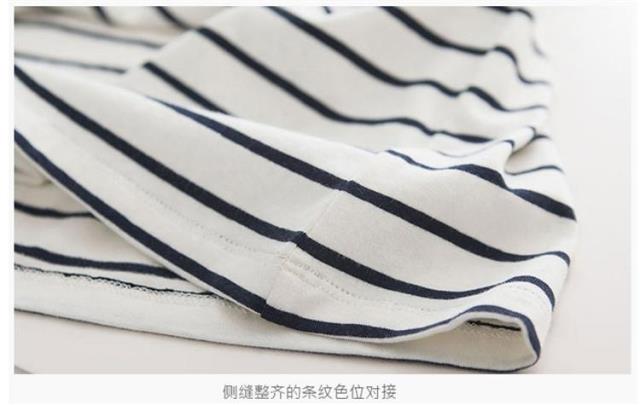 Váy ngủ nữ mùa hè cotton tay áo mùa xuân có thể mặc đồ ngủ sọc cộng với kích thước dài cộng với trang phục giản dị phục vụ nhà đồ lót đẹp
