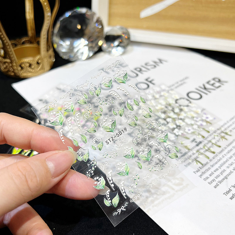 Cream Queen Meritocracy 5D Small Number Reliquary Solid Rose Bell Eland Stickler Hand Drop Glued Diy Decorative Material