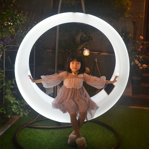 Светящиеся дорожные качели, детская качалка на солнечной энергии для двоих, популярно в интернете