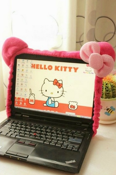 Korean Cute Cartoon Computer Dust Display Elephant Set Free
