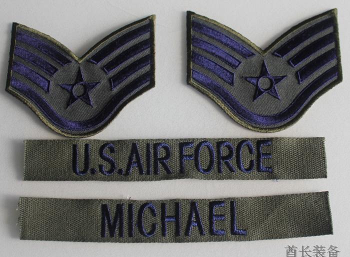 U S AIRFORCE webbing Chest Strip Sleeve Mark M65 accessories BDU accessories Accessories Arm Badge