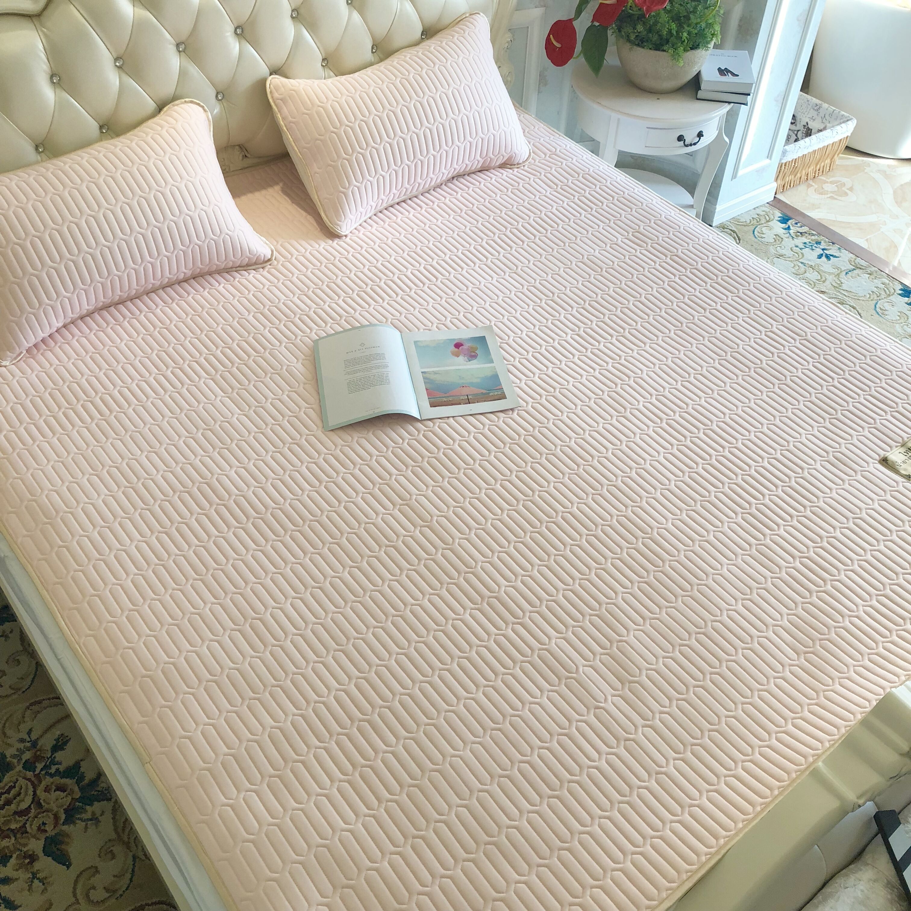 2019 mới đơn giản Tencel mủ Ruanxi lạnh 1.8m gấp giường mùa hè lụa băng mat mat 1,5m - Thảm mùa hè chiếu tre lan lan