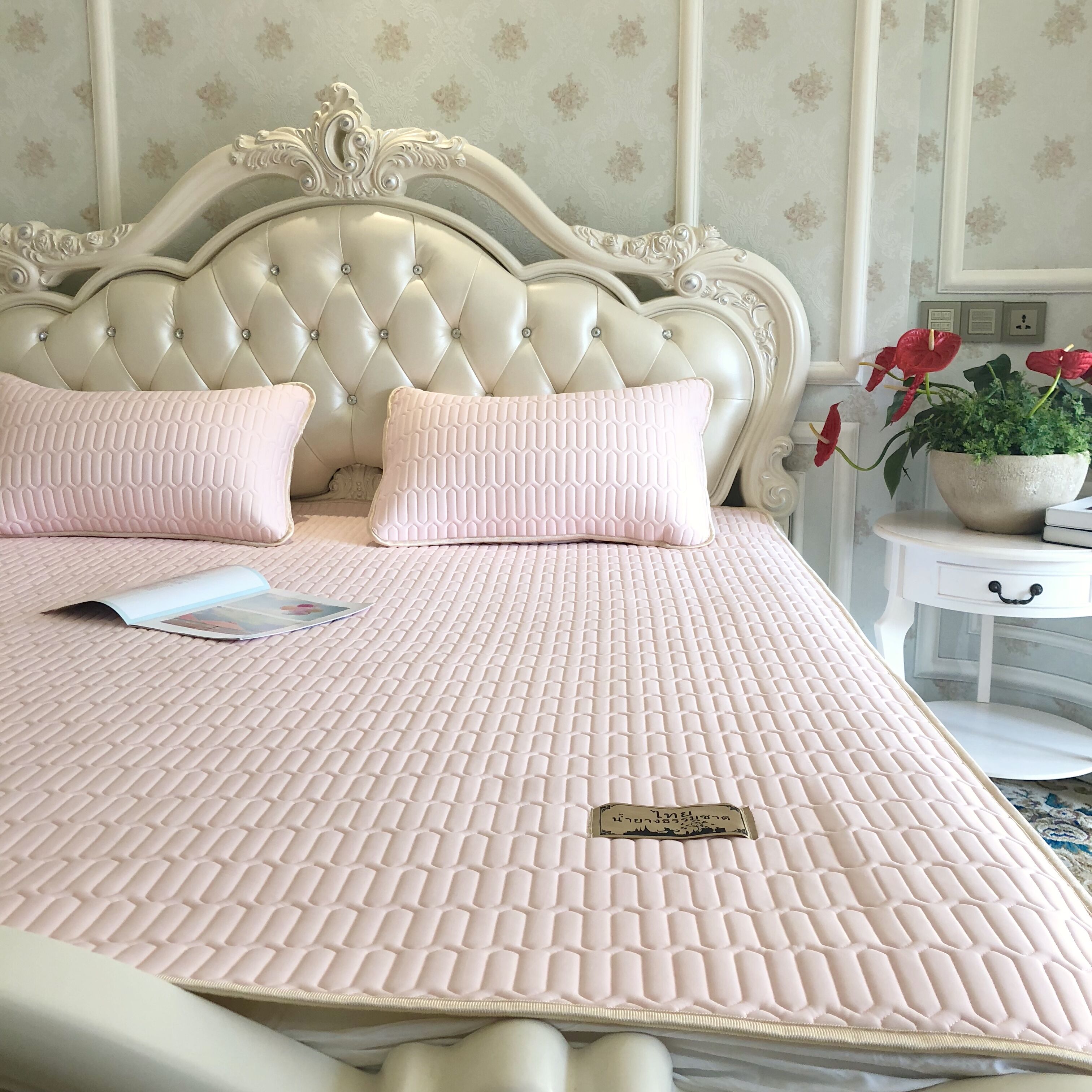 2019 mới đơn giản Tencel mủ Ruanxi lạnh 1.8m gấp giường mùa hè lụa băng mat mat 1,5m - Thảm mùa hè chiếu tre lan lan