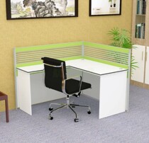 Shenzhen L-type single employee office Card position simple modern work table corner frosted card seat computer desk F type