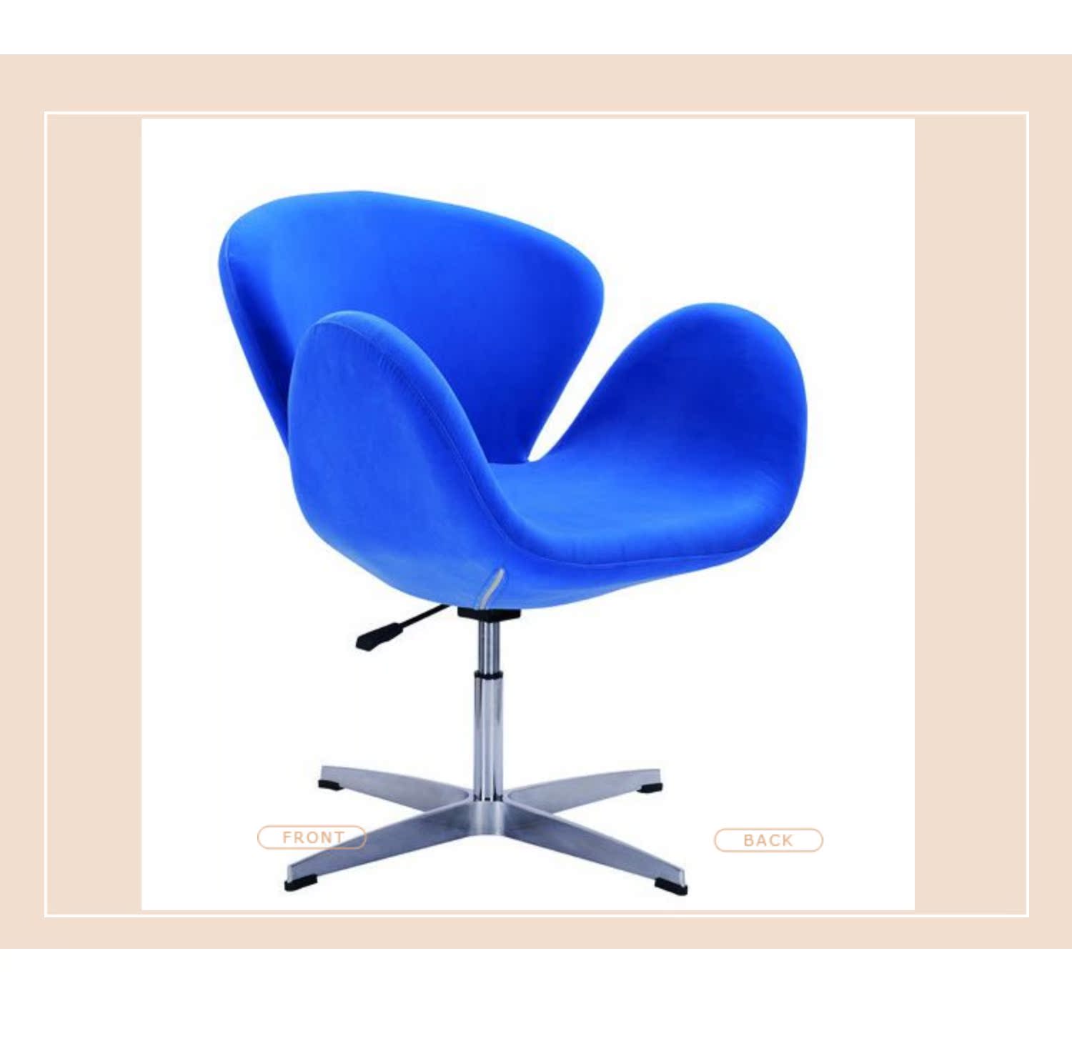 Thời trang nghệ thuật FRP Flannel Swan Ghế phòng chờ Ghế sofa Ghế xoay Ghế trứng Ghế sáng tạo Nội thất khách sạn Ghế - Nội thất văn phòng bàn chữ l