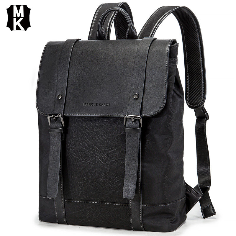 MK Super Fire Double Shoulder Bag Men Genuine Leather Large Capacity Casual Business Computer Bag Fashion Trend Travel SHOULDER BAG TIDE CARD