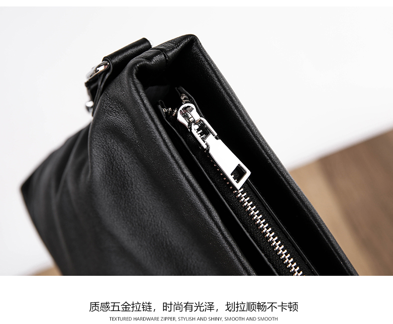 Qiaozhi Armani da nam túi đeo vai thủy triều mặt cắt ngang Phiên bản Hàn Quốc của doanh nghiệp thường nam túi xách Messenger - Túi của con người túi lv chính hãng