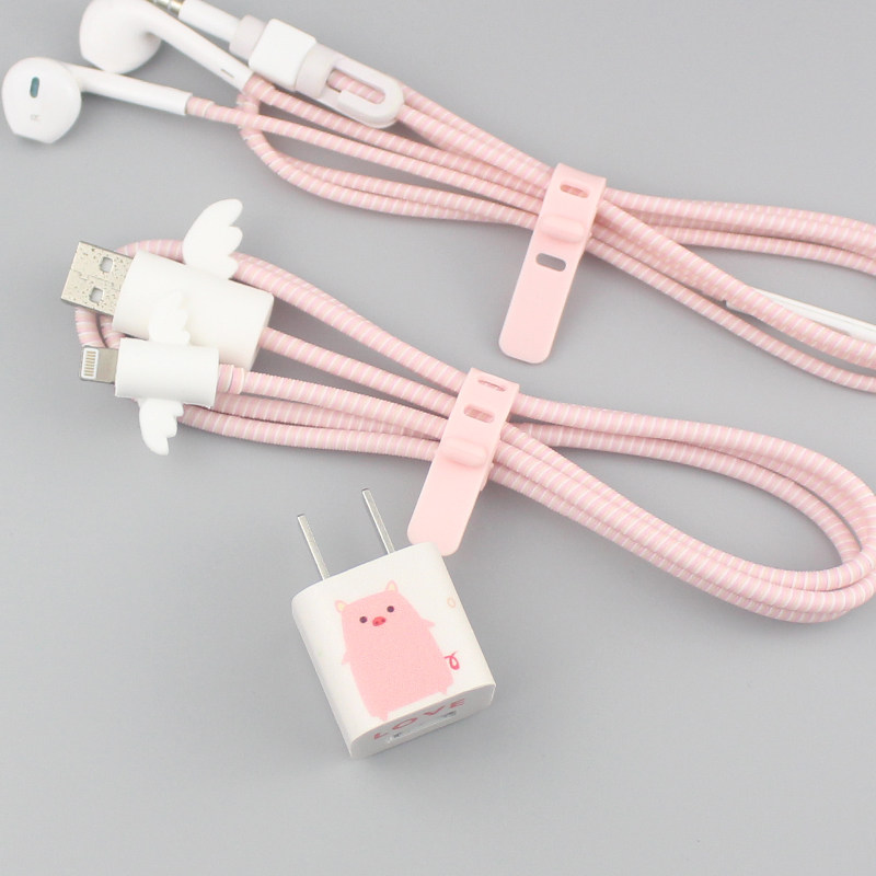 Data line protective sleeves apply Apple XR Xs charger sticker protective rope iphone11 headphone wrapping wire