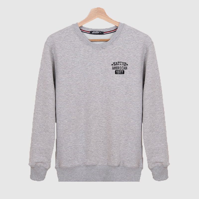 Áo len nhung dày cộng với phân bón XL nam trung niên cha già áo thun dài tay đặc biệt áo thun ấm áo khoác hoodie