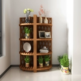 Цветочная стойка Сплошная древесина Внутренняя и наружная многослойная анти -коррозионная цветочная полка.