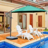 Большой пляжный зонтик на солнечной энергии