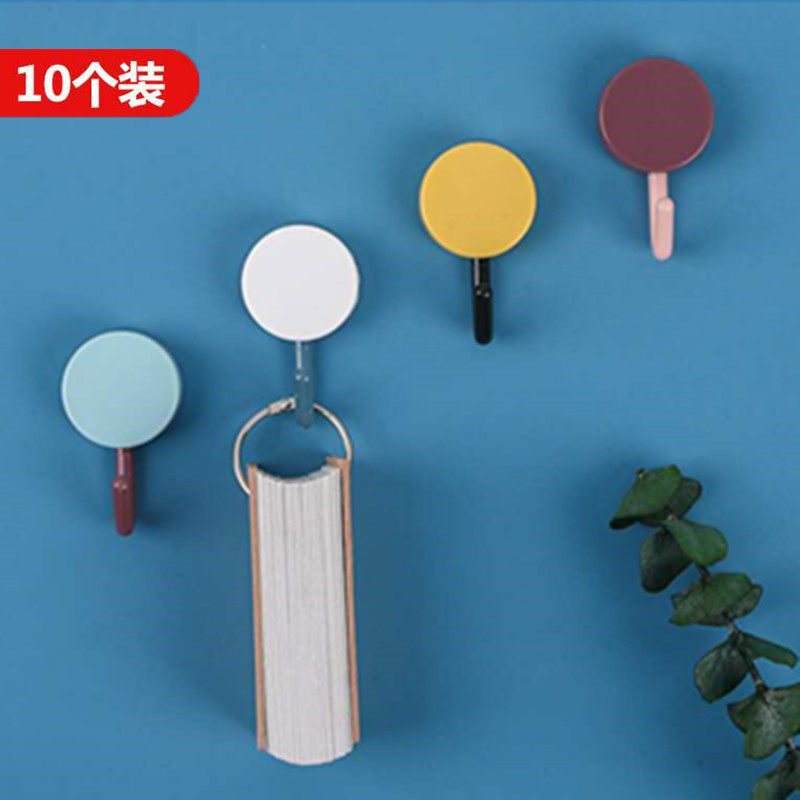 Adhesive hook creative cute viscose dormitory hook wall punch-free dressing room kitchen home wall strong hook