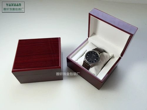 Высококлассные часы из натурального дерева, коробка для часов, баллончик с краской, деревянная коробка, оптовые продажи