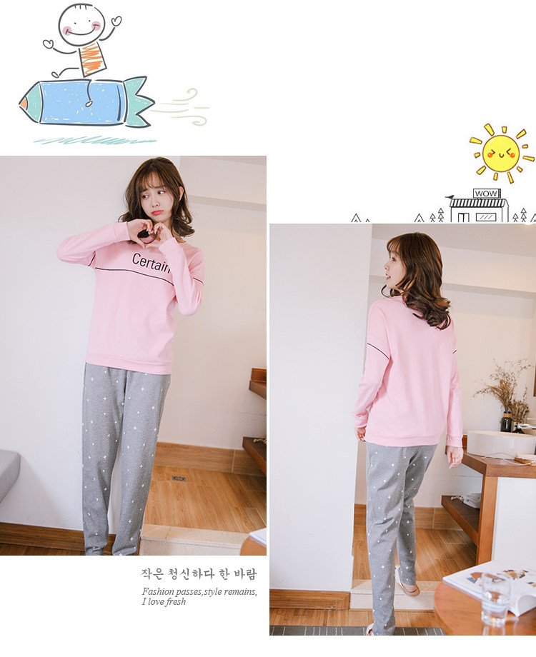 Pyjama pour femme en Coton à manches - Ref 2996210 Image 28