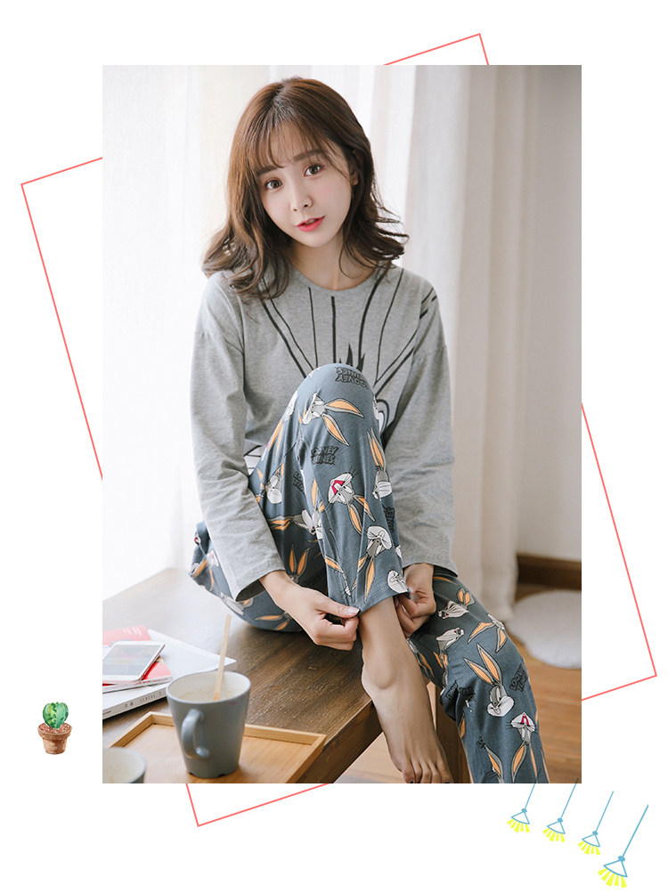 Pyjama pour femme en Coton à manches - Ref 2996210 Image 25